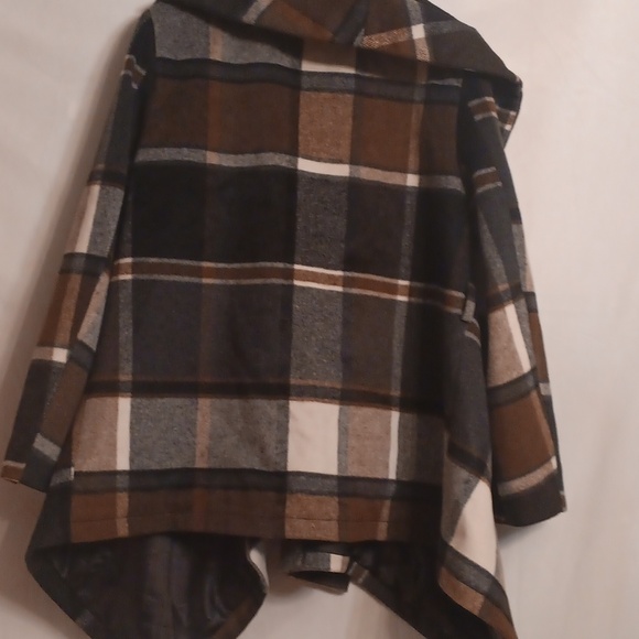 Chicwish Plaid Wool Blend Coat Size XL - Picture 11 of 11